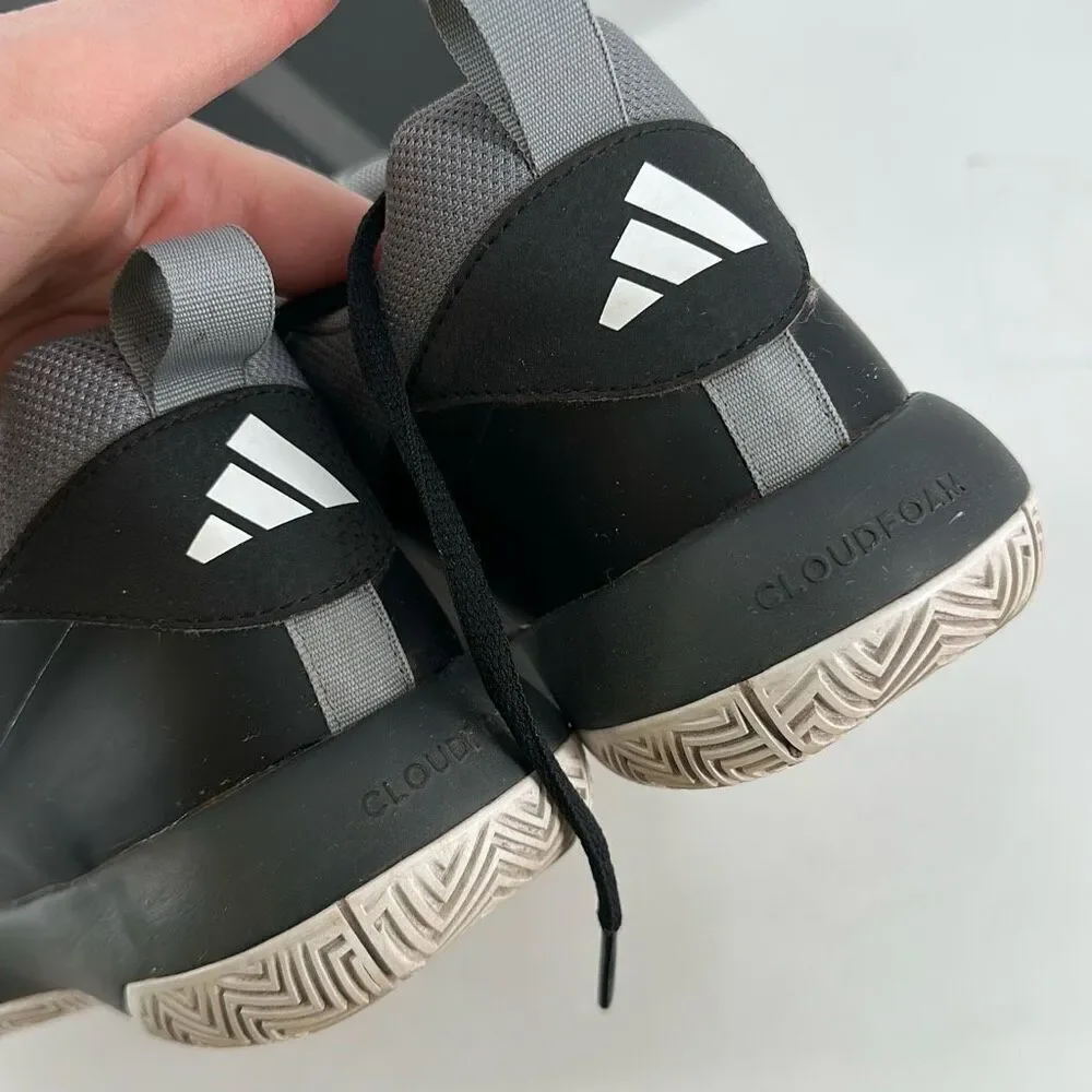 Adidas Cross Em Up Select J Boys‎ Lace Up Basketball Shoes Black White Size 6.5